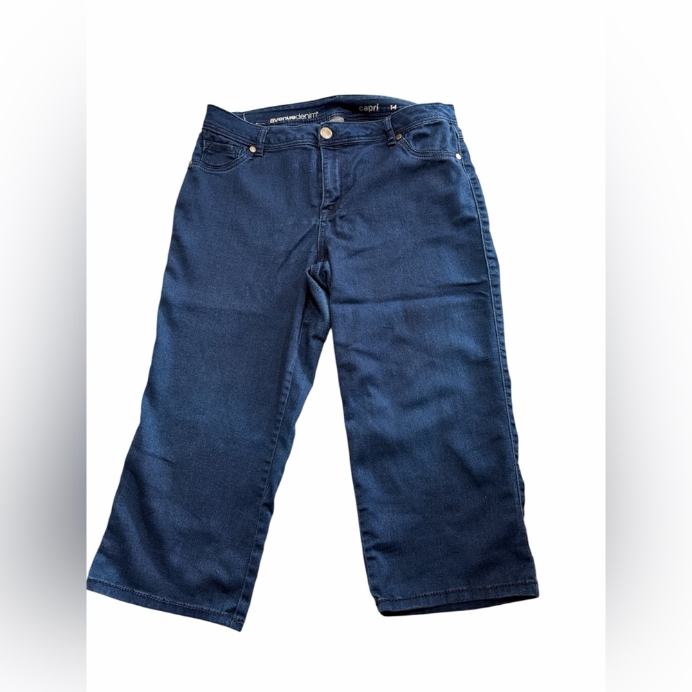 Avenue indigo Blue Women's lightweight capris